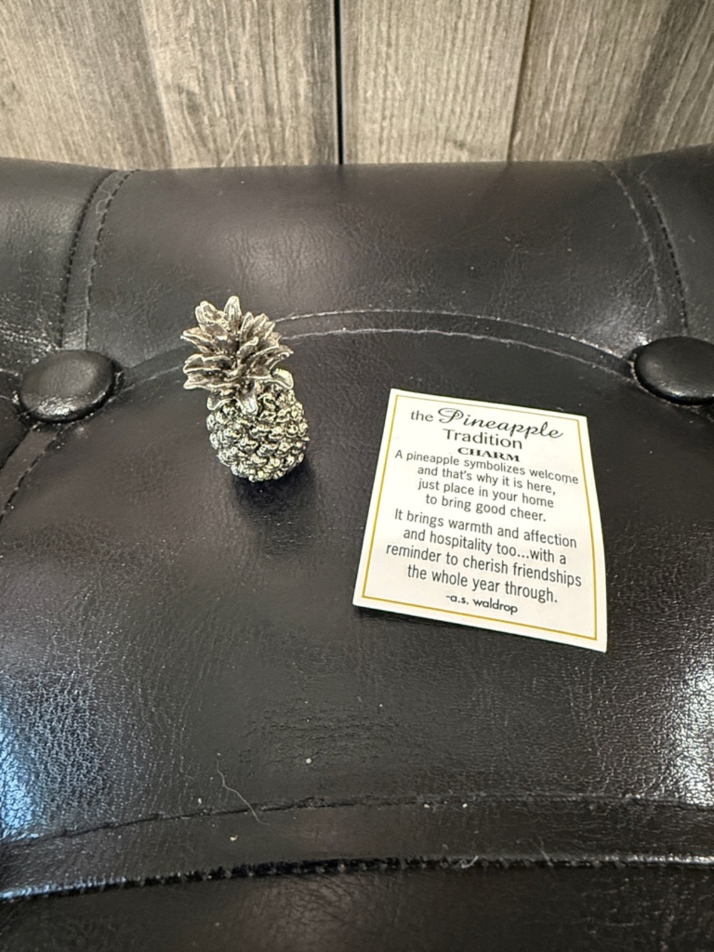 New Ganz The Tiny Pineapple Tradition Pocket Token Charm & Lucky Card